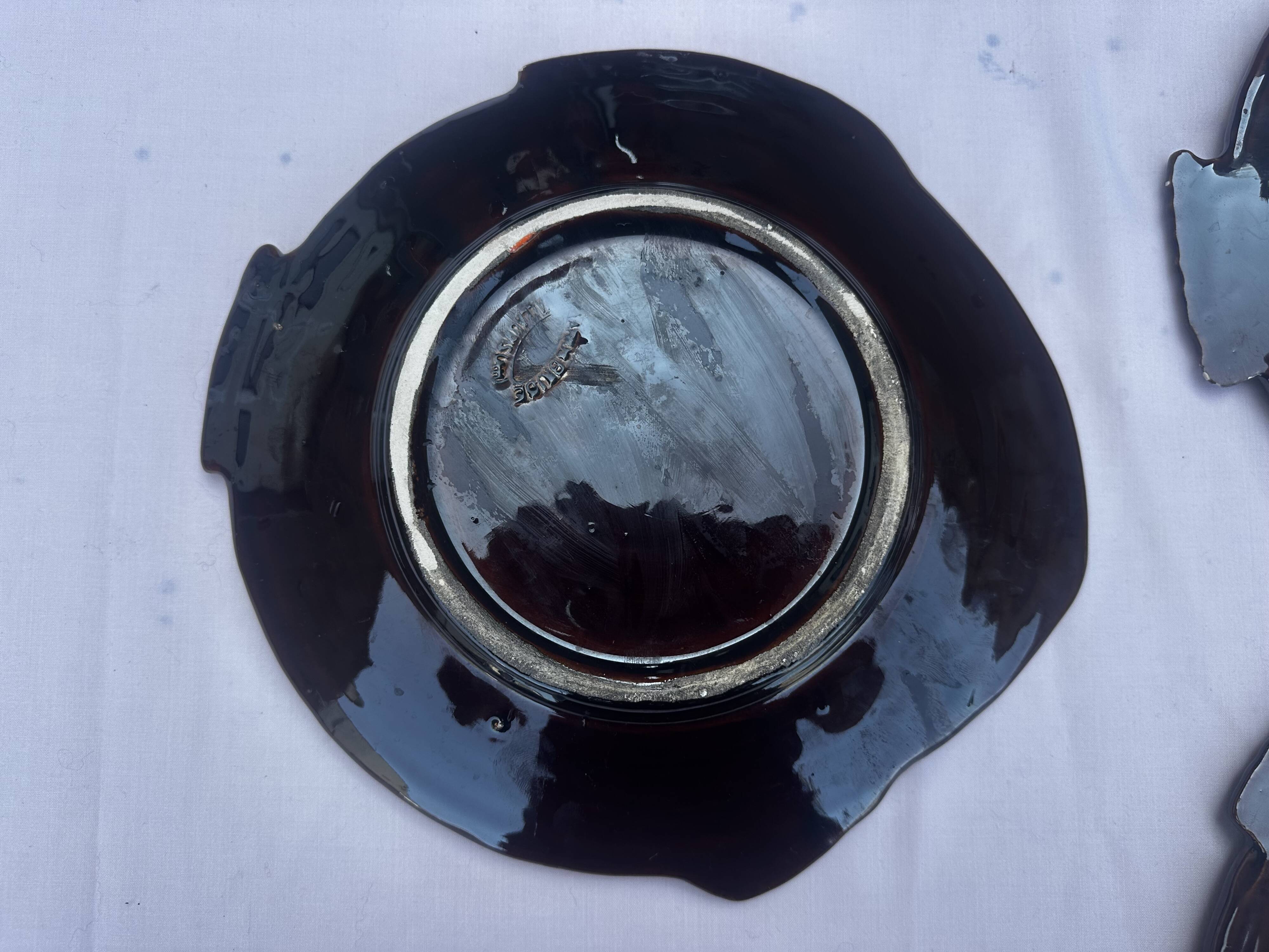 5 fish plates by Marius Giuge for Vallauris