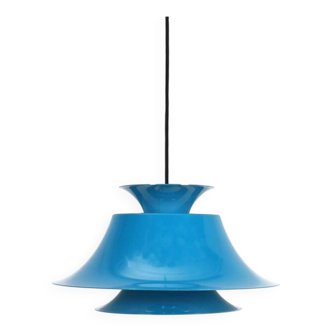 Blue Fog & Mørup / Erik Balslev pendant lamp / Mid-century Danish modern design / 1970s