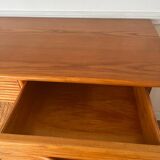 Wood and rattan sideboard