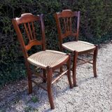 Pair of roped chairs
