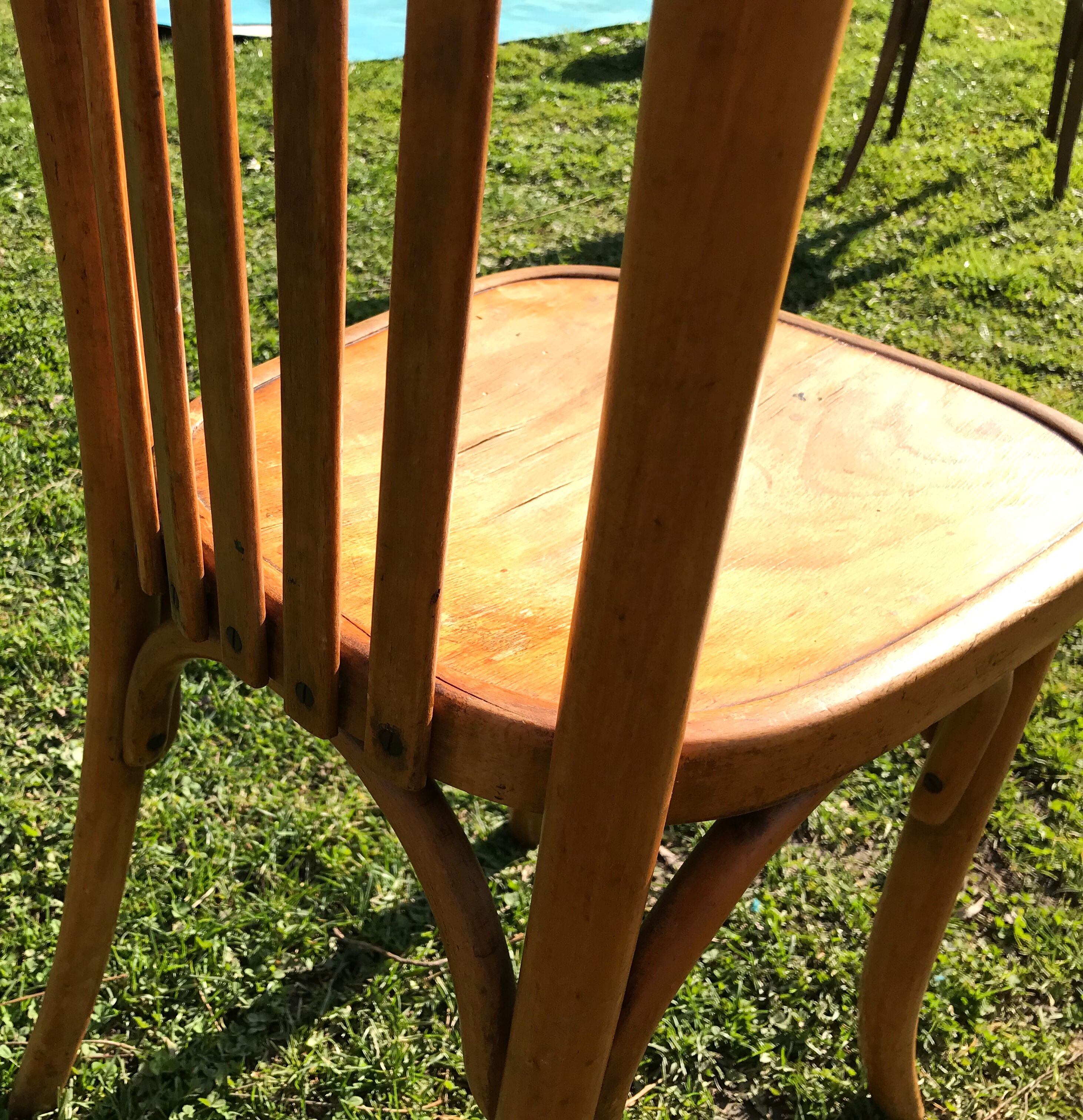 Czechoslovak bistro chair