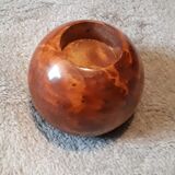 Bougeoir scandinave en loupe d'orme