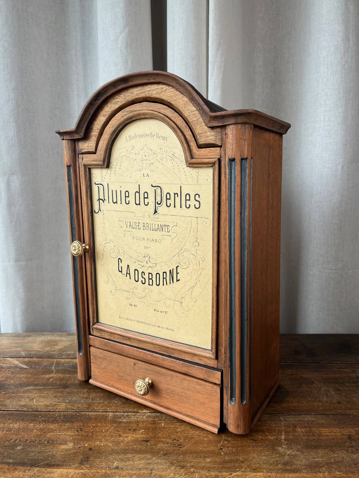 Restored wooden cabinet