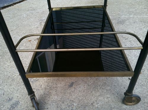 Vintage wheeled bar