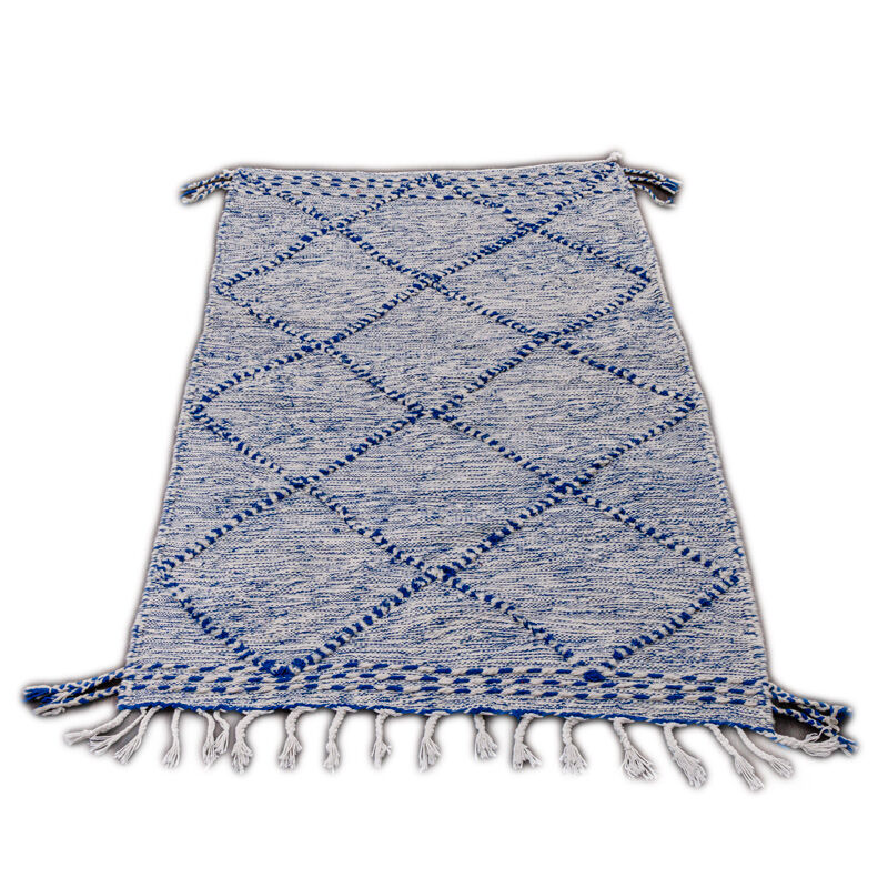 Berber carpet blue zanafi 95x145 cm