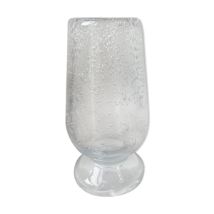 Vase- verre bullé- vers 1980