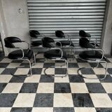 Série de 6 chaises design vintage