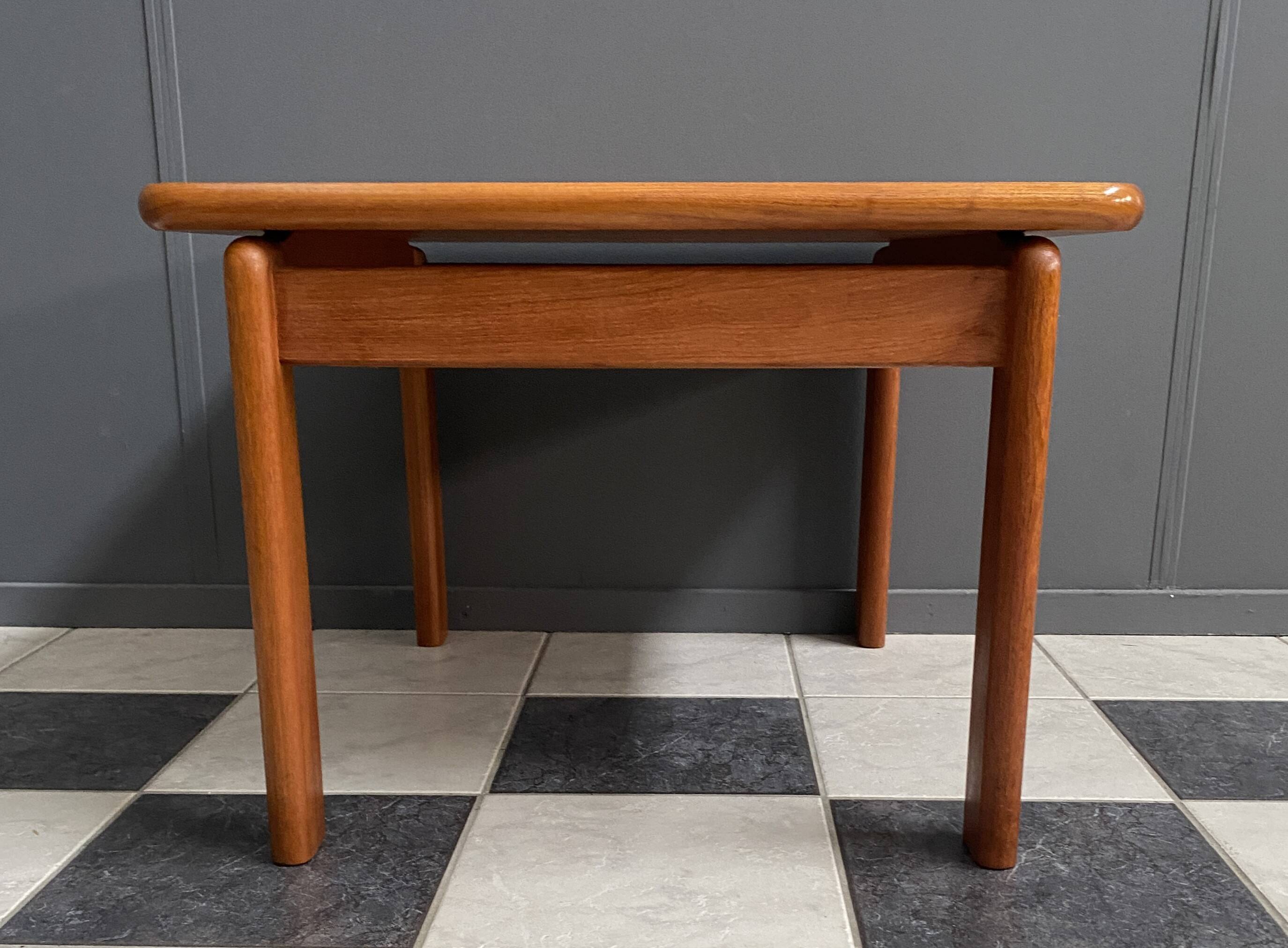 Solid Teak coffee table by S. Burchardt Nielsen 1960s