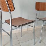 Pair of chairs in formica 60s