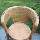 Rattan armchair