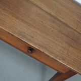 Table d'appoint ancienne en bois fruitier de style rustique français, XIXe siècle