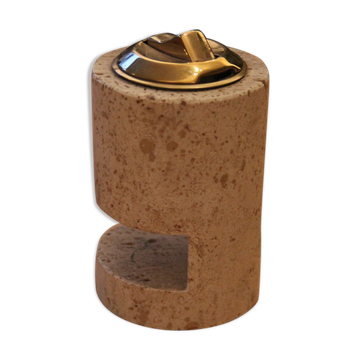 Fratelli Mannelli travertine table lighter