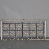 Bed in wrought iron of time end XIX painted white