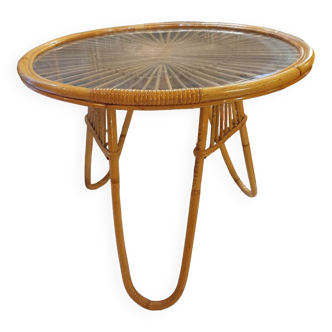 Rattan coffee table