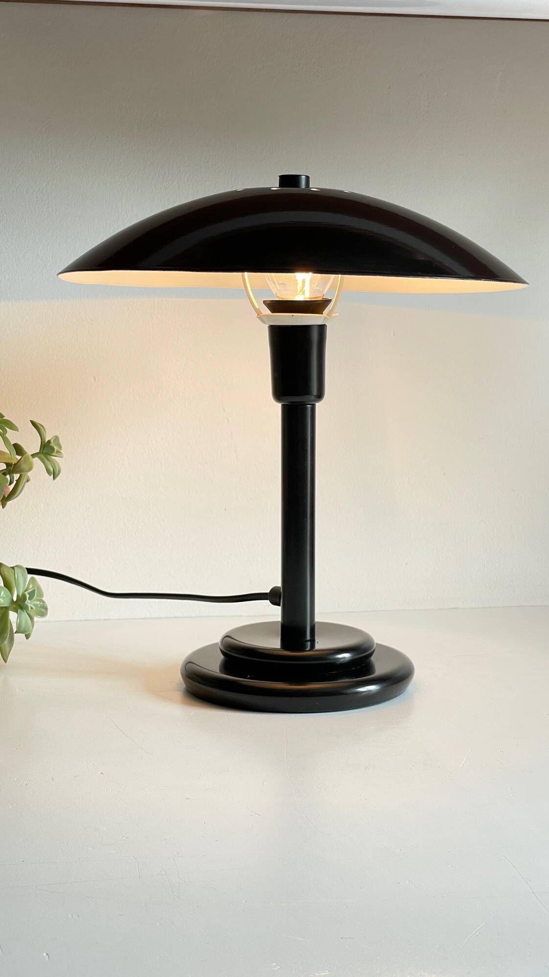 Vintage steel desk lamp by Aluminor