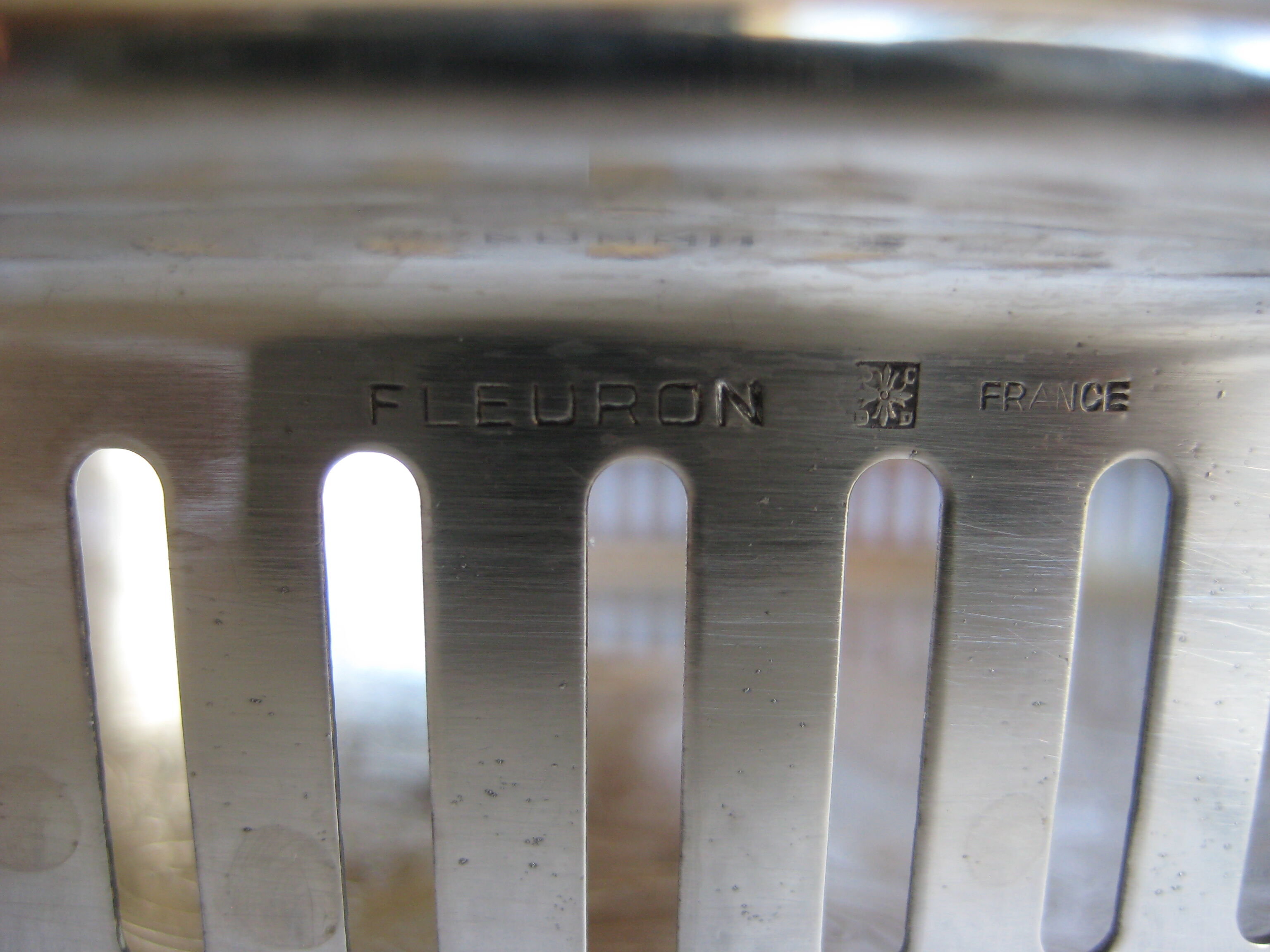 Fleuron silver metal tray - Christofle