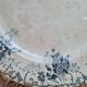 Old plate Terre de Fer Hb & Cie Choisy-le-Roi model Floreal 32 cm