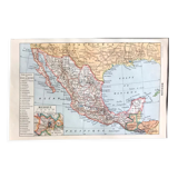 Vintage map of Mexico