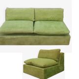 70s fireside chair and sofa duo