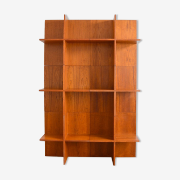 Wall unit / Scandinavian teak library 1970s