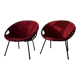 Chaises ballon années 60 Lusch | Ensemble de deux fauteuils lounge vintage
