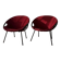Chaises ballon années 60 Lusch | Ensemble de deux fauteuils lounge vintage
