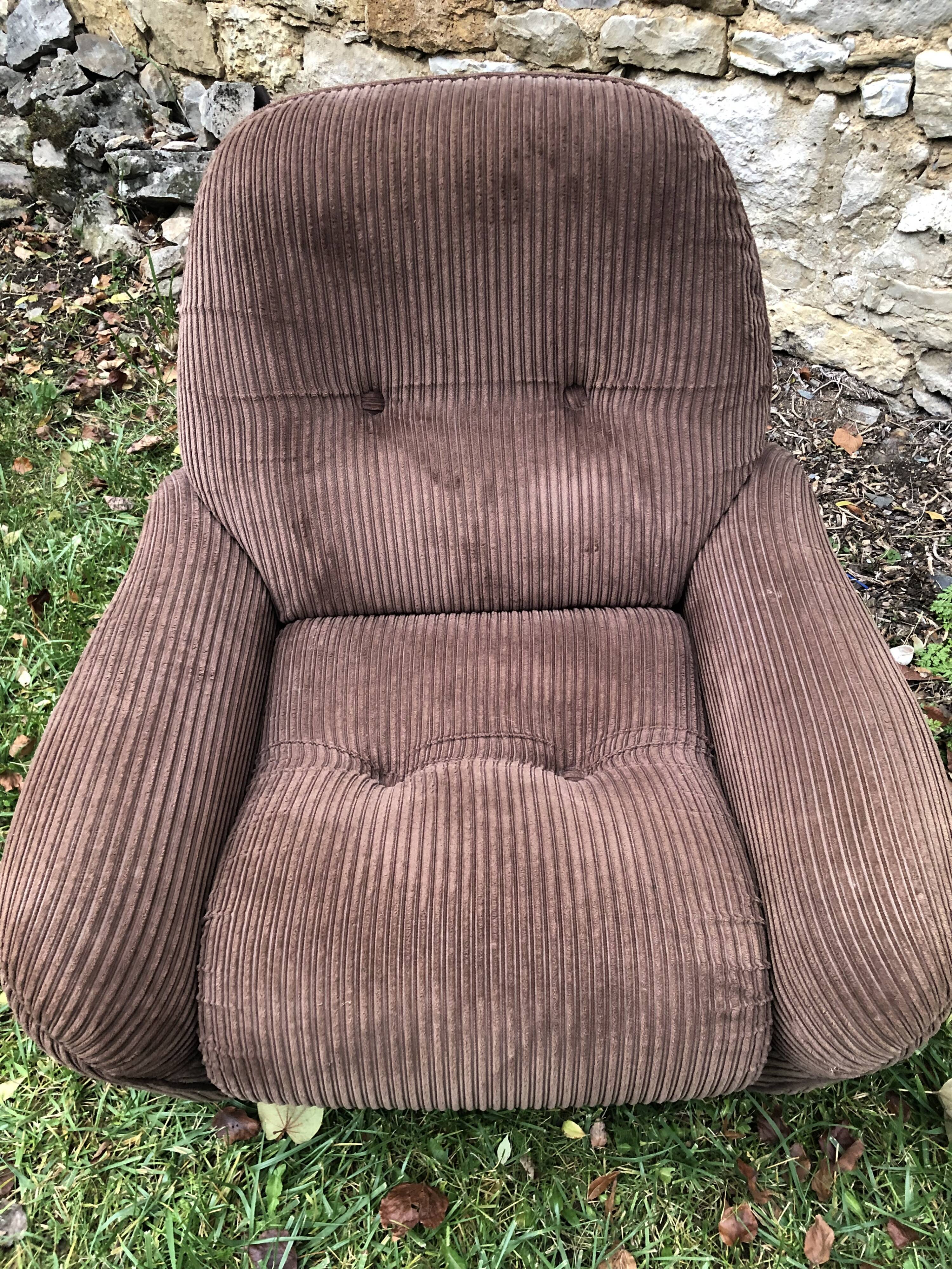 Velvet armchair