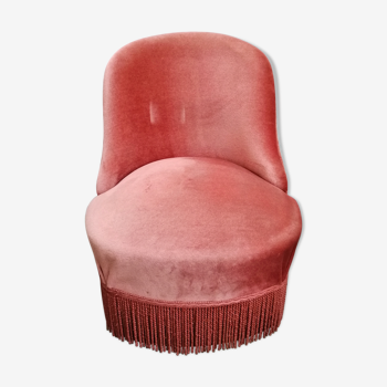 Fauteuil crapaud rose