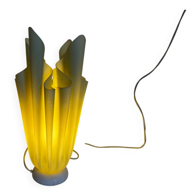 Lampe vintage 1970 de table Ophélie Georgia Jacob vert amande - 37 cm