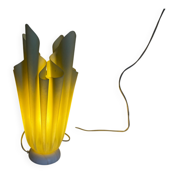 Lampe vintage 1970 de table Ophélie Georgia Jacob vert amande - 37 cm