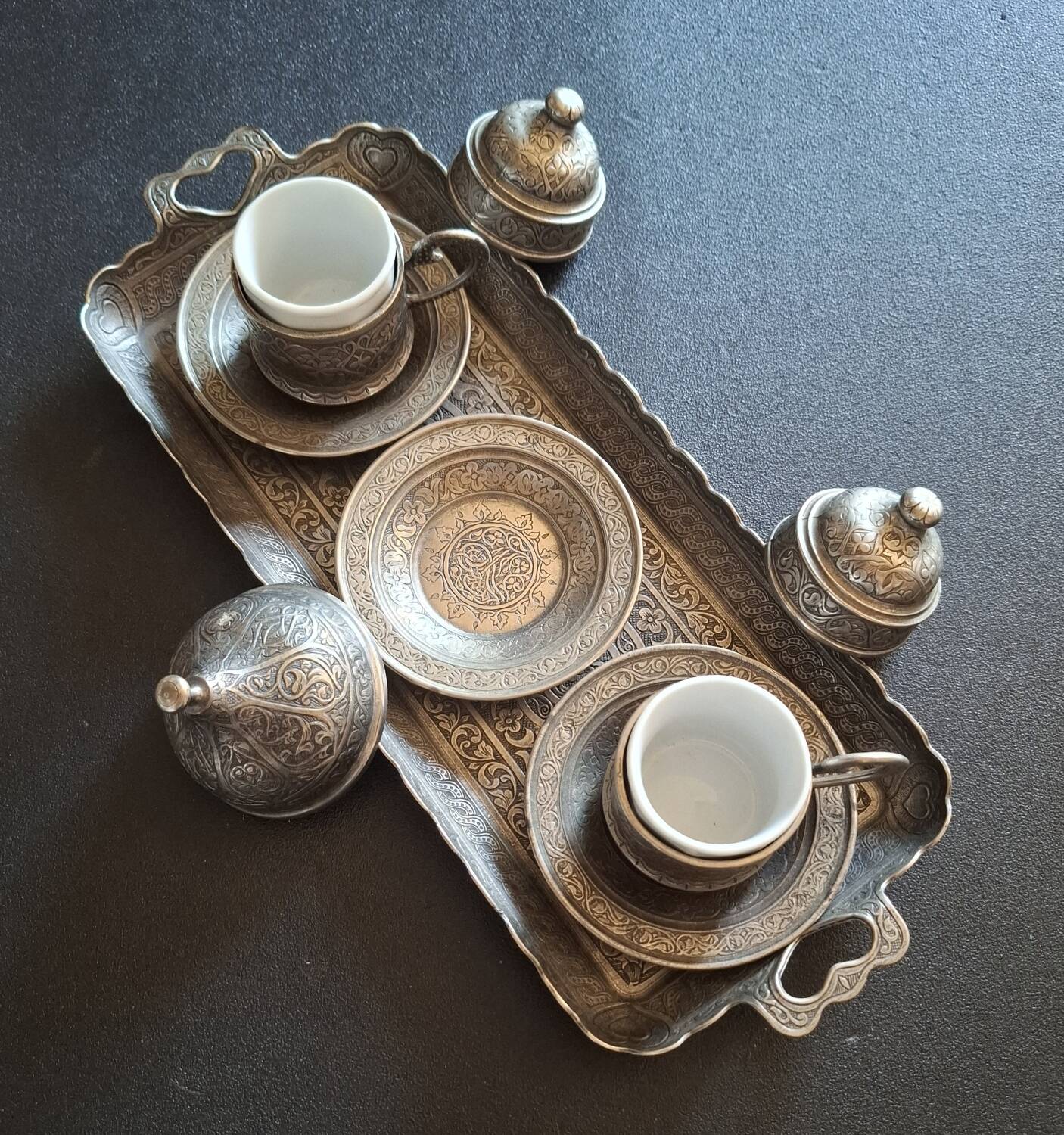 Vintage coffee or tea duo