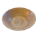Stoneware salad bowl with floral decoration. 1970s