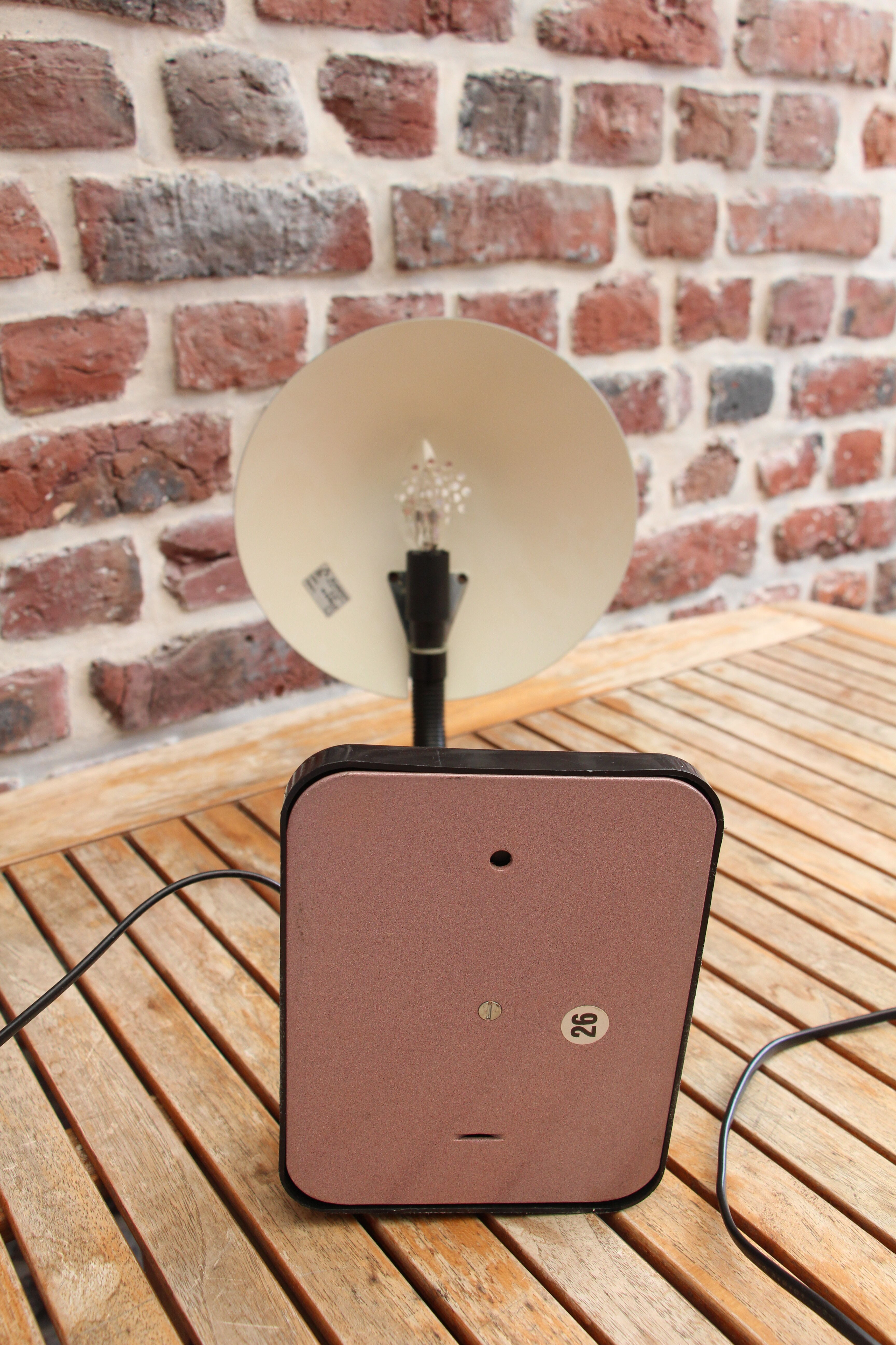 Black Aluminor desk lamp 80's