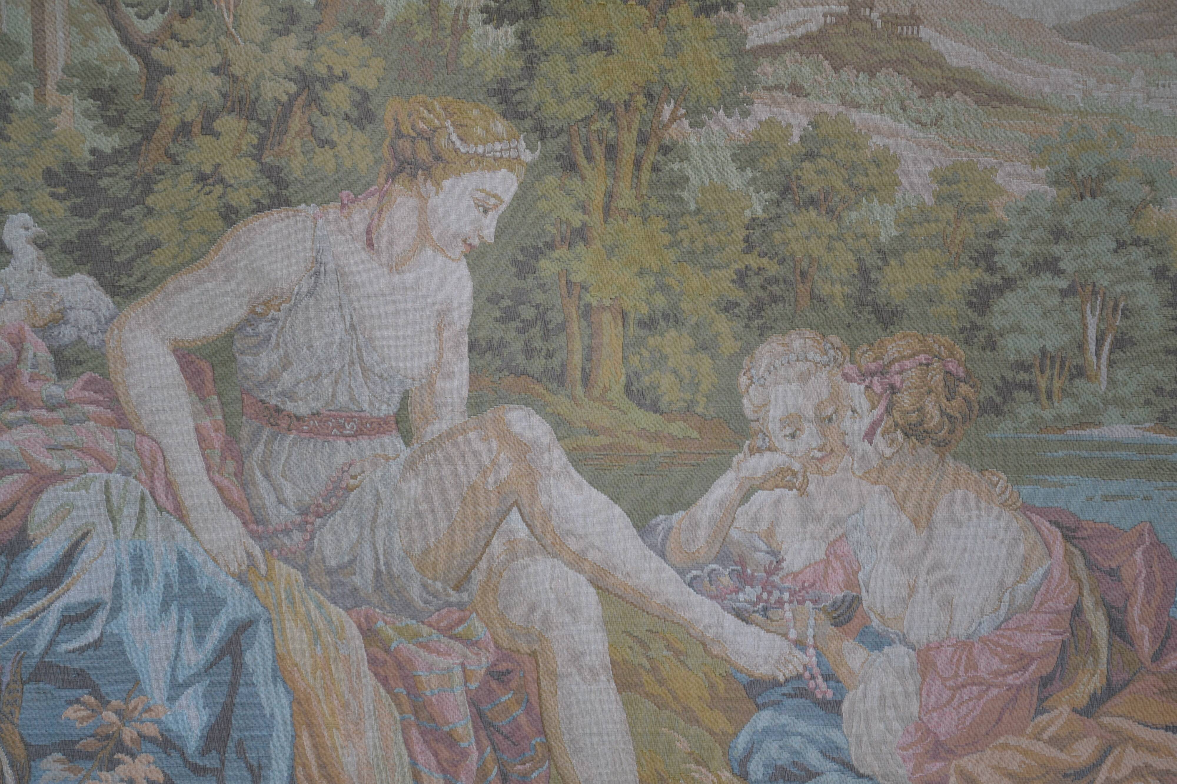 Tapestry 137/184 on bars by Jules Pansu from the Gobelins factory, late 19th century
