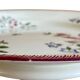 Antique Sarreguemines earthenware mignardise dish on a pedestal