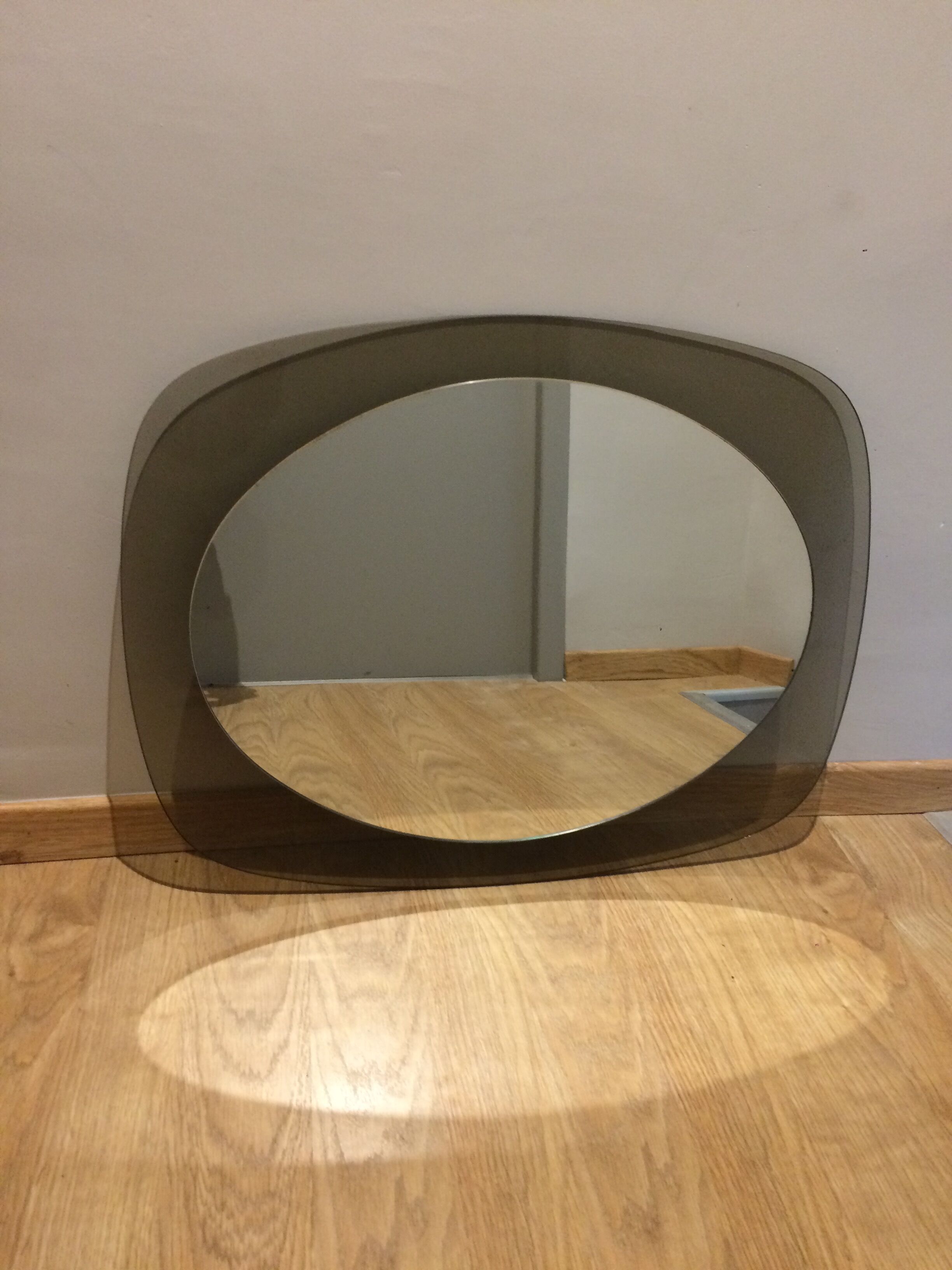 Oval Mirror Design 1970'S Fontana Arte 69x54cm
