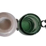 Old jar the ideal green glass