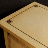 Italian sideboard in exotic wood and brass from XXth century