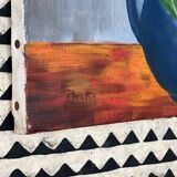 Huile sur toile nature morte