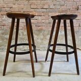 Set of 2 vintage bar stools