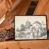Gravure en noir & blanc