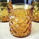 5 Verres gobelets couleur ambré Vintage  Pernod