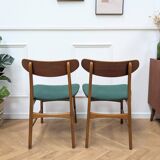 Chaises scandinaves vertes