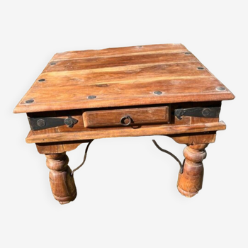 Table basse indienne teck