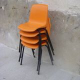 Set of four small children's chairs