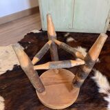 Round stool with pencil legs