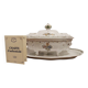 Tureen and platter signed Bondil in Moustiers, Provençal art earthenware