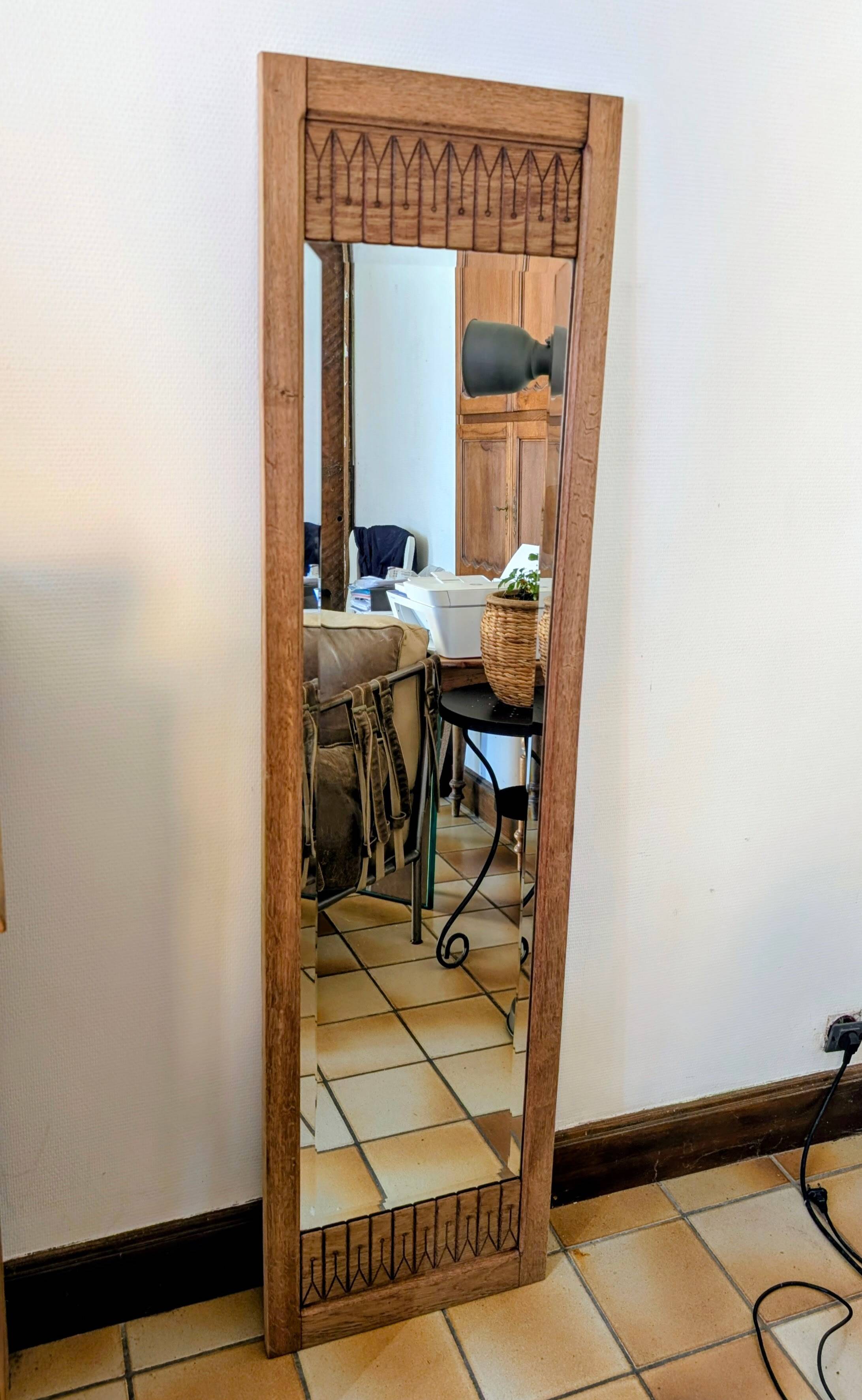Miroir en chêne