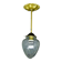 Brass and glass pendant lamp, 1890s
