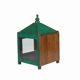 Pointed Temple Showcase Green Patina Piece and Original Patina